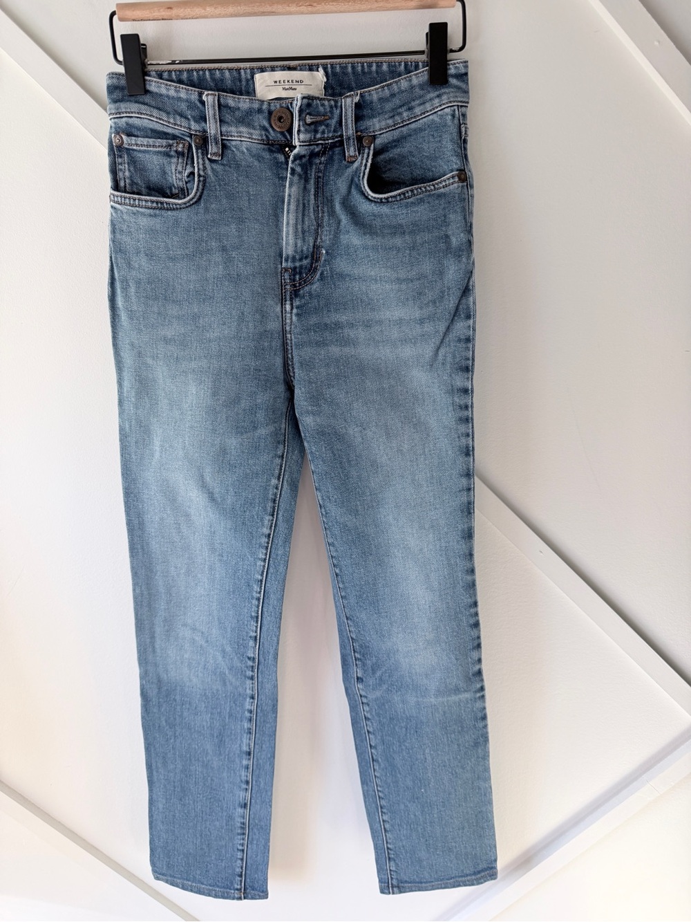 Weekend Max Mara Light Wash Slim Jeans 24 | Italian Designer Everyday Denim